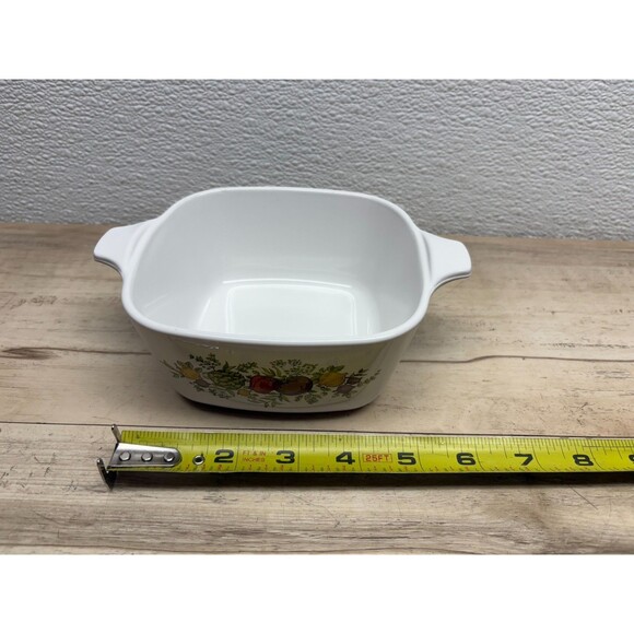 Set Of 2 Corning Ware Spice Of Life Casserole Dish 2 3/4 Cup With Plastic Lids - Picture 12 of 14